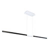 Tie Stix Suspension Dynamic/Tunable White, Center Feed Indirect with Remote Power White Hardware Finish, Satin Black Channel Finish - Click to Enlarge