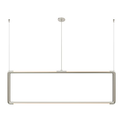 Pipeline 1 MIYO Frame LED Suspension With Power, Satin Nickel Finish - Click to Enlarge