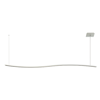 Zip Wave Suspension Downlight with Power - End Feed - Click to Enlarge